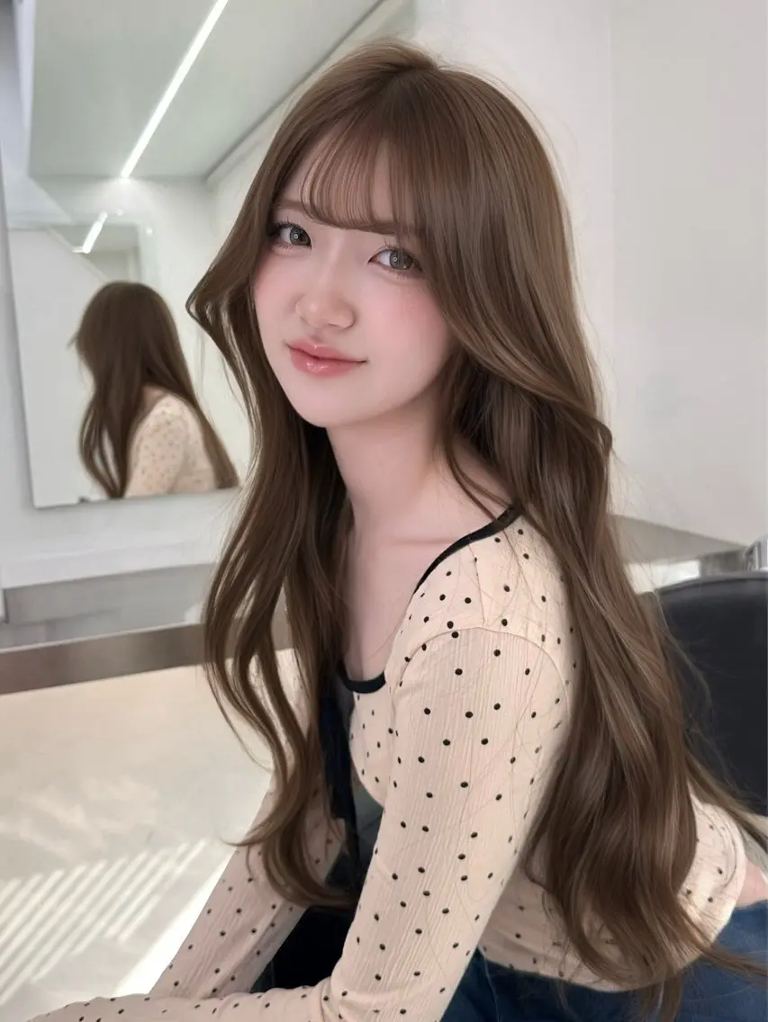 ロング カラー ヘアカラー ヘアセット 上品モテヘア🩶 karen🩶のヘアスタイル