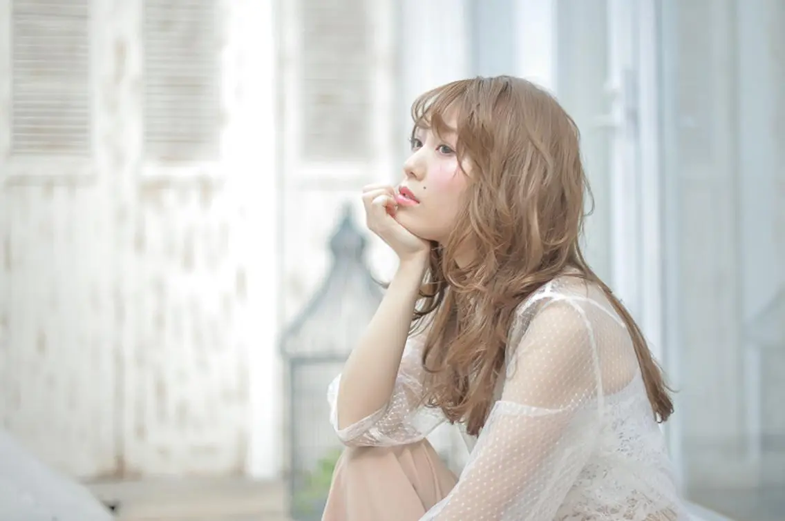 セミロング カラー 透明感/ 美髪矯正/田中恭のヘアスタイル
