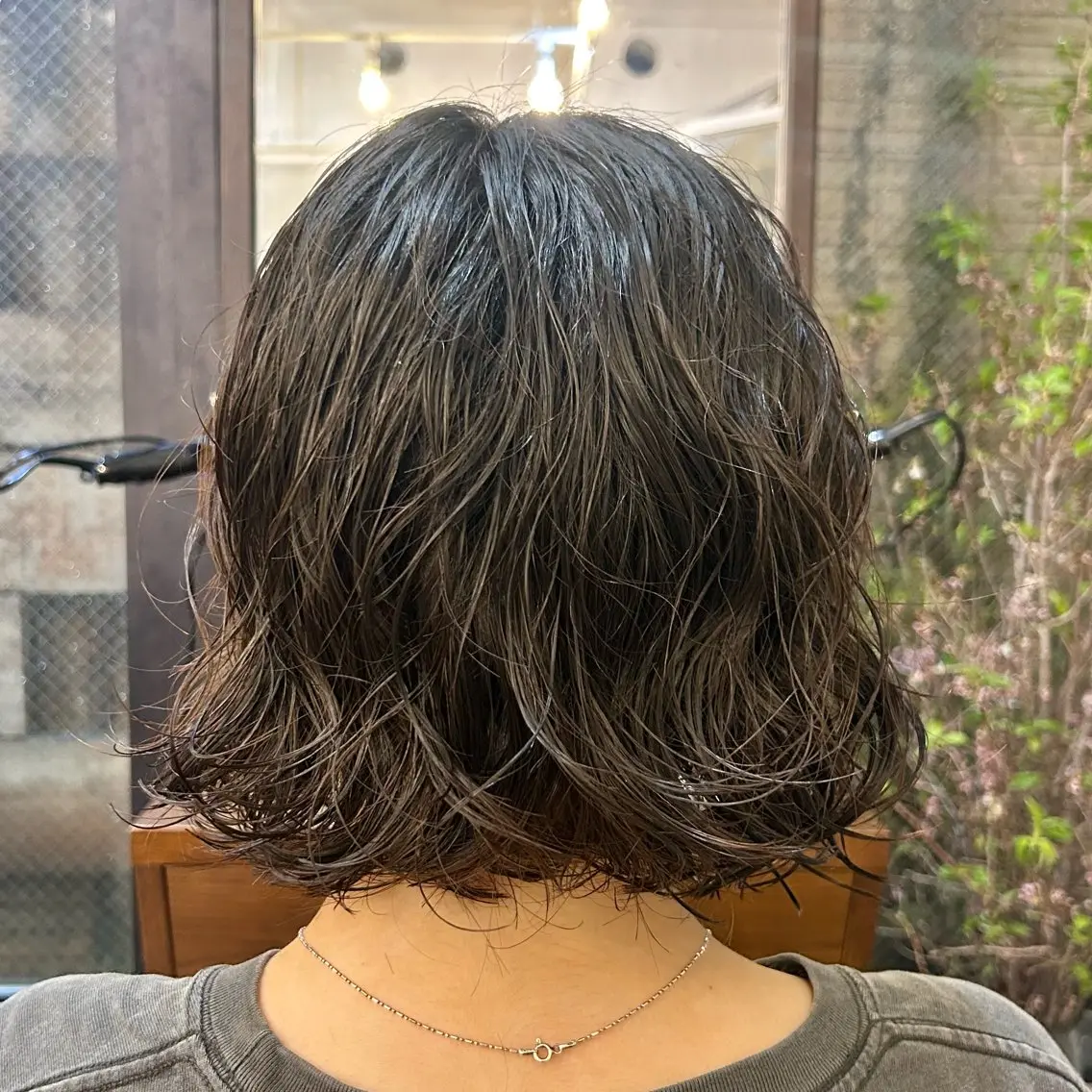 ミディアム カラー パーマ ミディアムパーマ ボブ ニュアンスパーマ カット パーマ トリートメント 🌿ボブ パーマ高橋啓太🌿のヘアスタイル