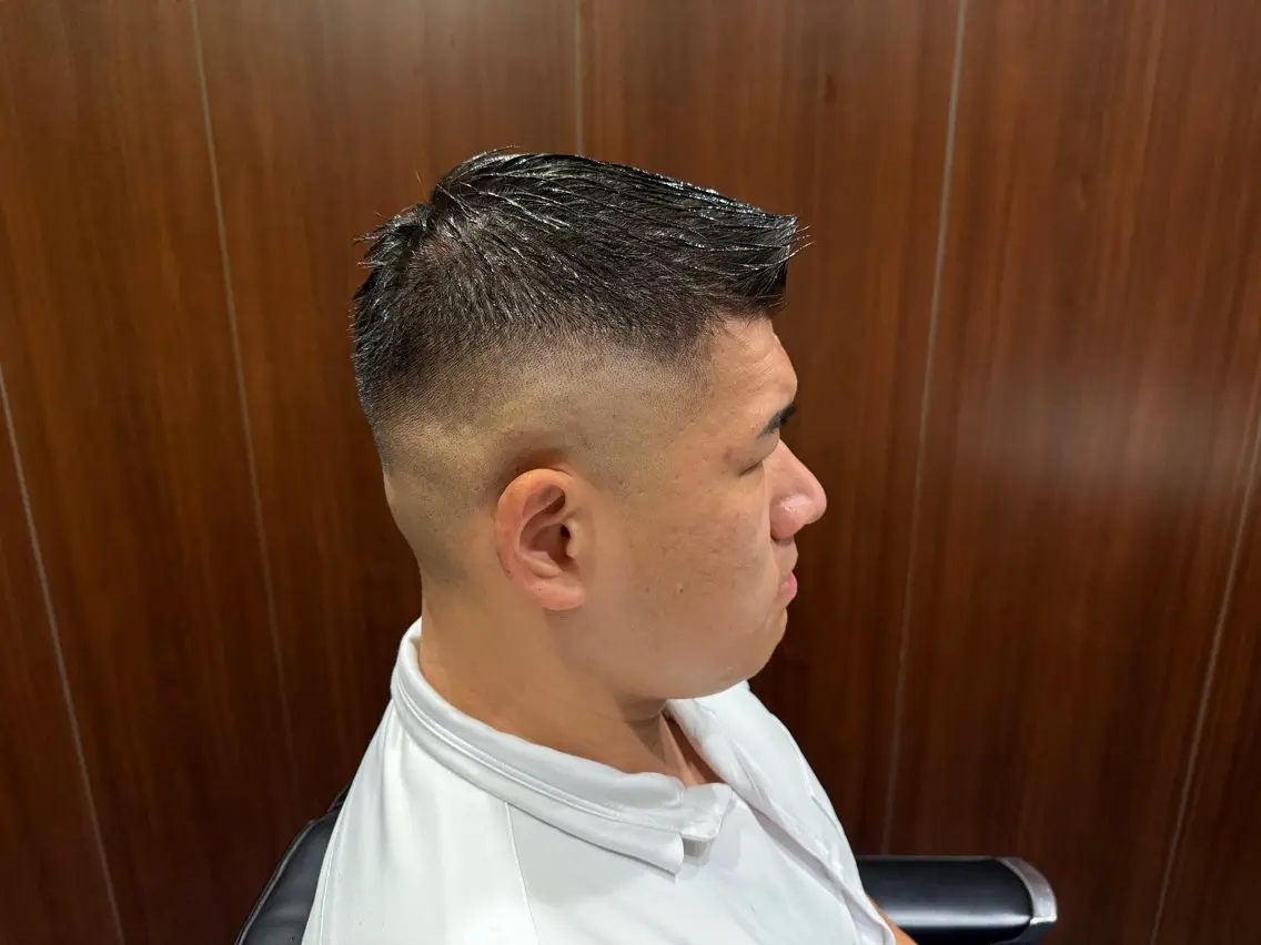 ショート メンズ フェードカット スキンフェード 竹村 優のヘアスタイル
