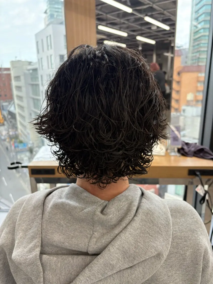 ショート カット パーマ トリートメント パーマ指名率No1 メンズ特化ケイトのヘアスタイル