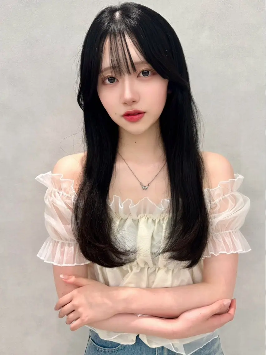 🪽前髪カット+ワンカラー🪽【ロング料金あり】の写真