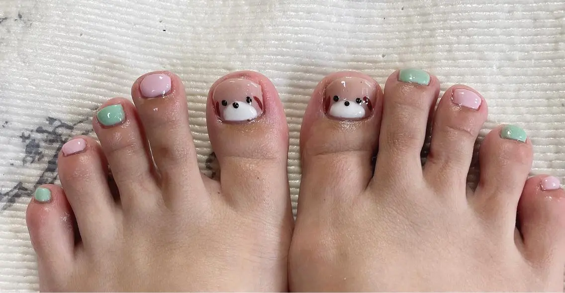 ネイル アートネイル フットネイル ジェルネイル パステルネイル Mimi Nailのネイルデザイン