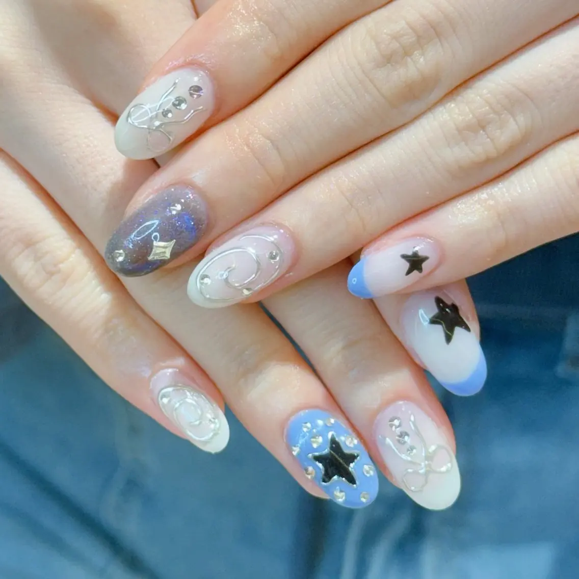ネイル チークネイル 長さ出し フレンチネイル ガーリー 韓国ネイル ハンドネイル ハンドケア 🦋Yumi Nail🦋Momoのネイルデザイン