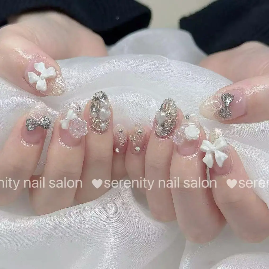 ネイル 長さ出し 持ち込み ワンホンネイル ハンドネイル ハンドケア ✨Serenity Nail salonのネイルデザイン