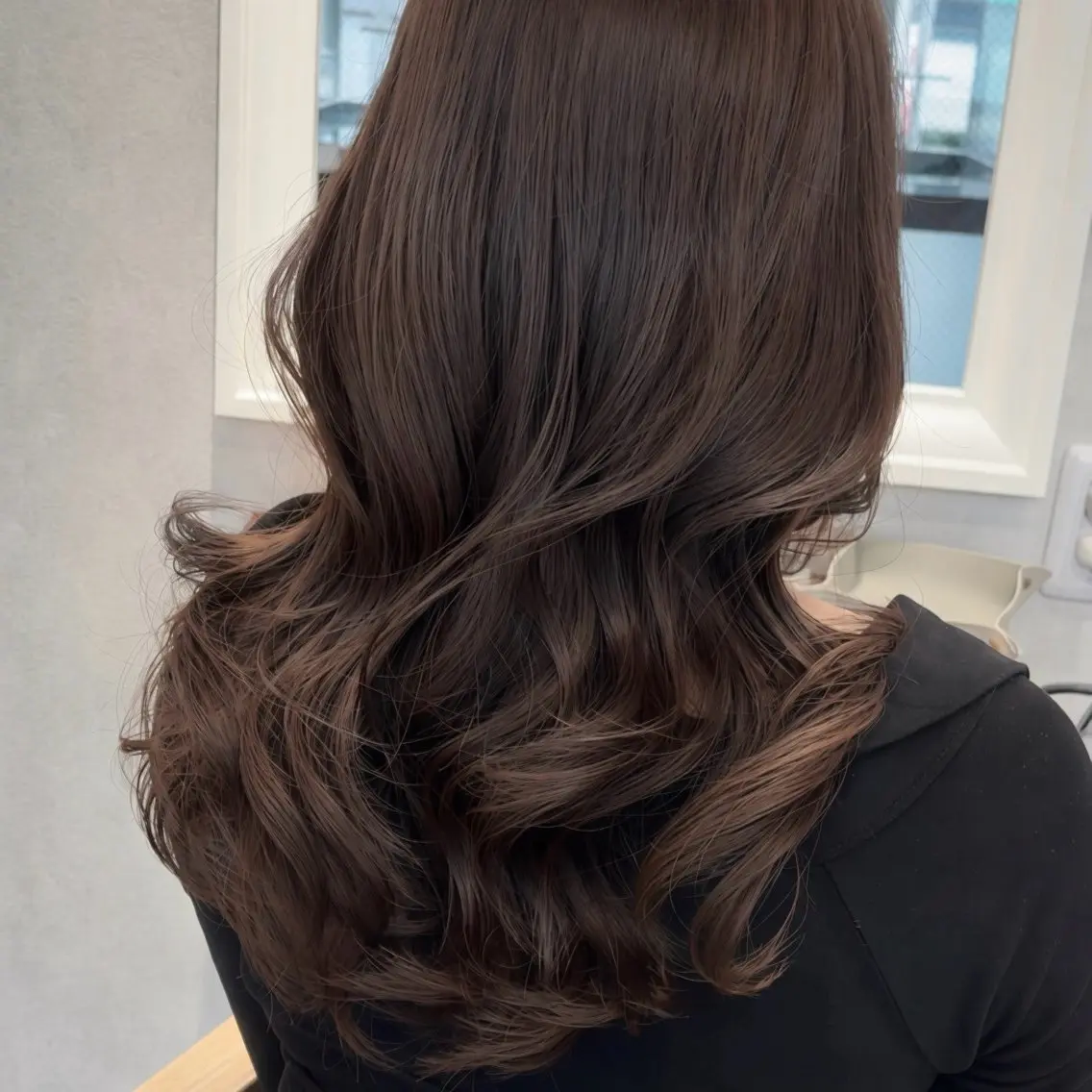 セミロング カラー カット ヘアカラー トリートメント 結べるレイヤーカット /カラー/あさかのヘアスタイル