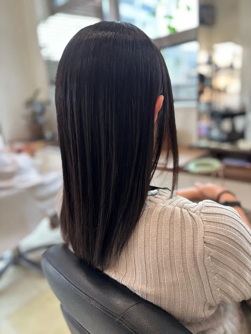ロング 縮毛矯正 💛 みおのヘアスタイル