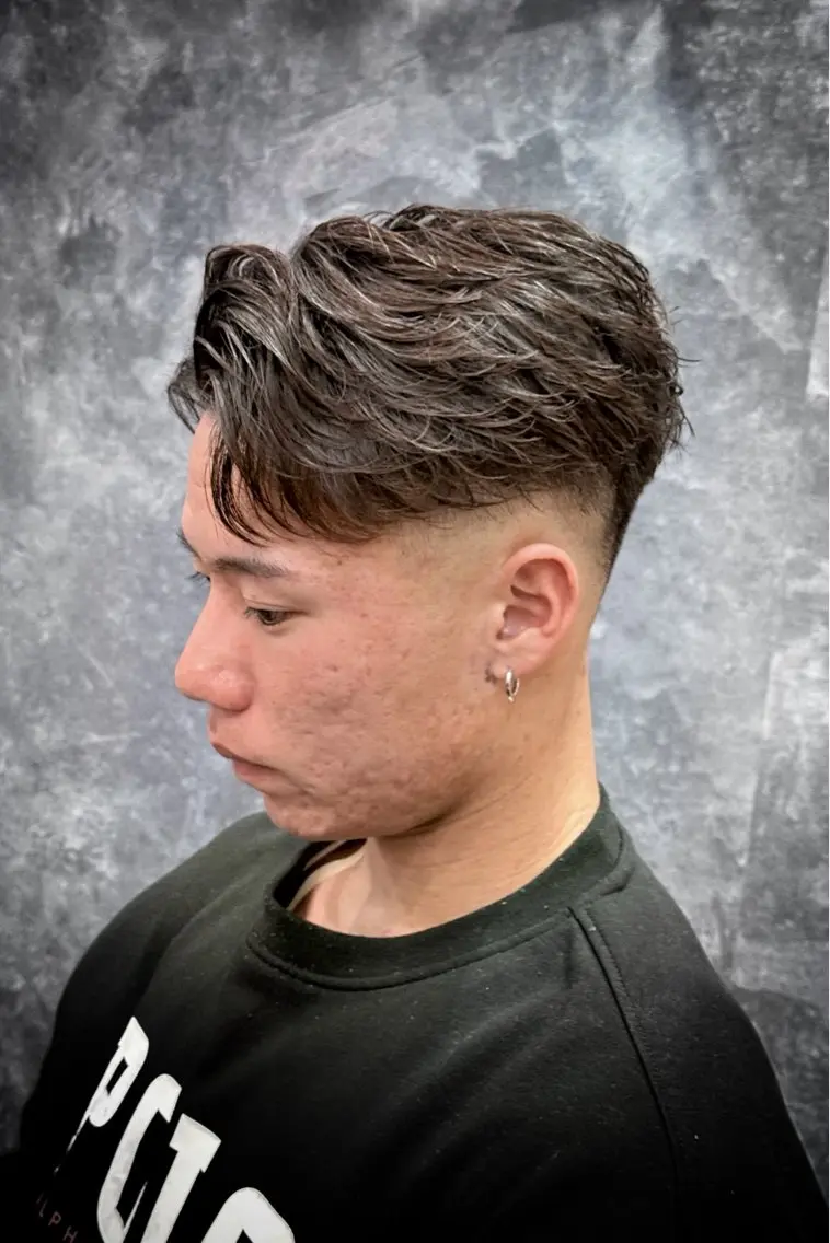 【メンズ限定】カット+フェザーパーマ ¥10,900の写真
