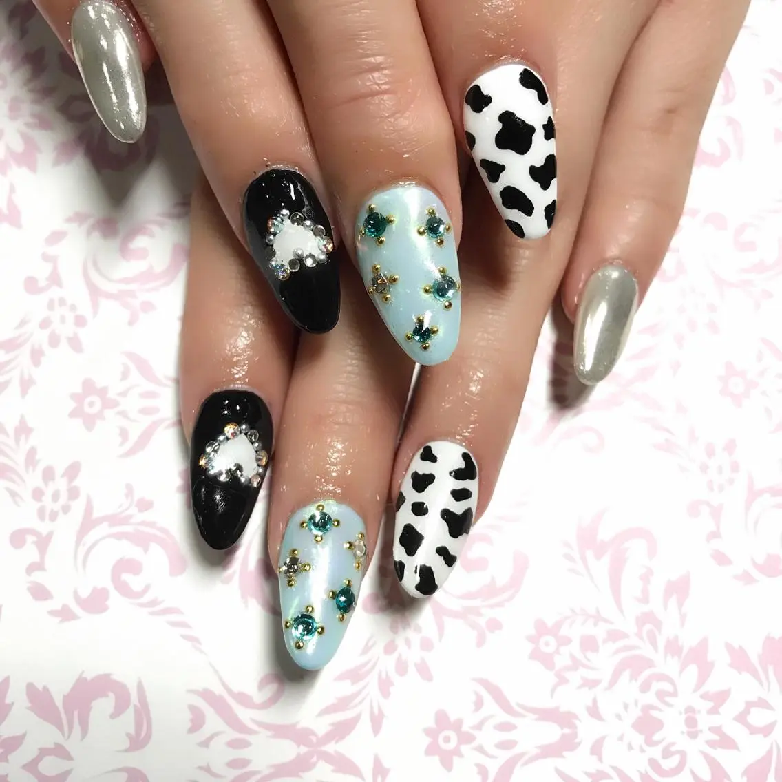 ネイル スカルプネイル 渋谷/チップ長さ出し 👑アプレgel-xのネイルデザイン