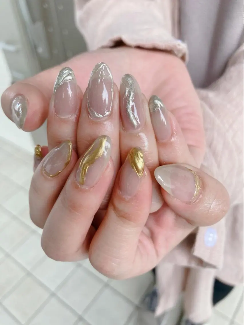 こちらの指定したデザイン(ニュアンス系)です✨️の写真