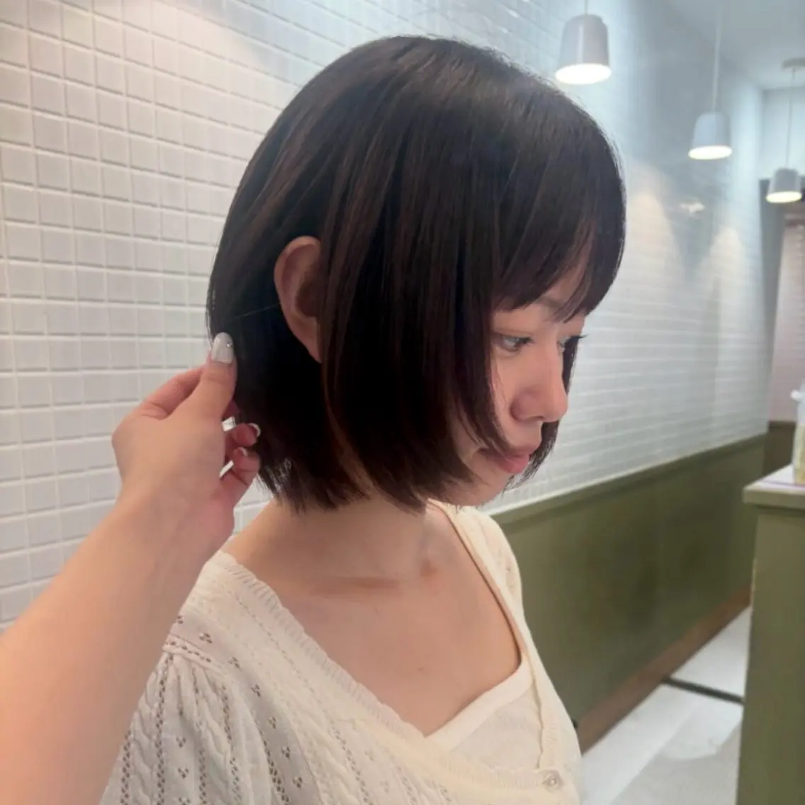 ショート カラー ボブレイヤー ボブ くびれヘア レイヤーカット カット ☕️NOA / レイヤーカット🍮のヘアスタイル