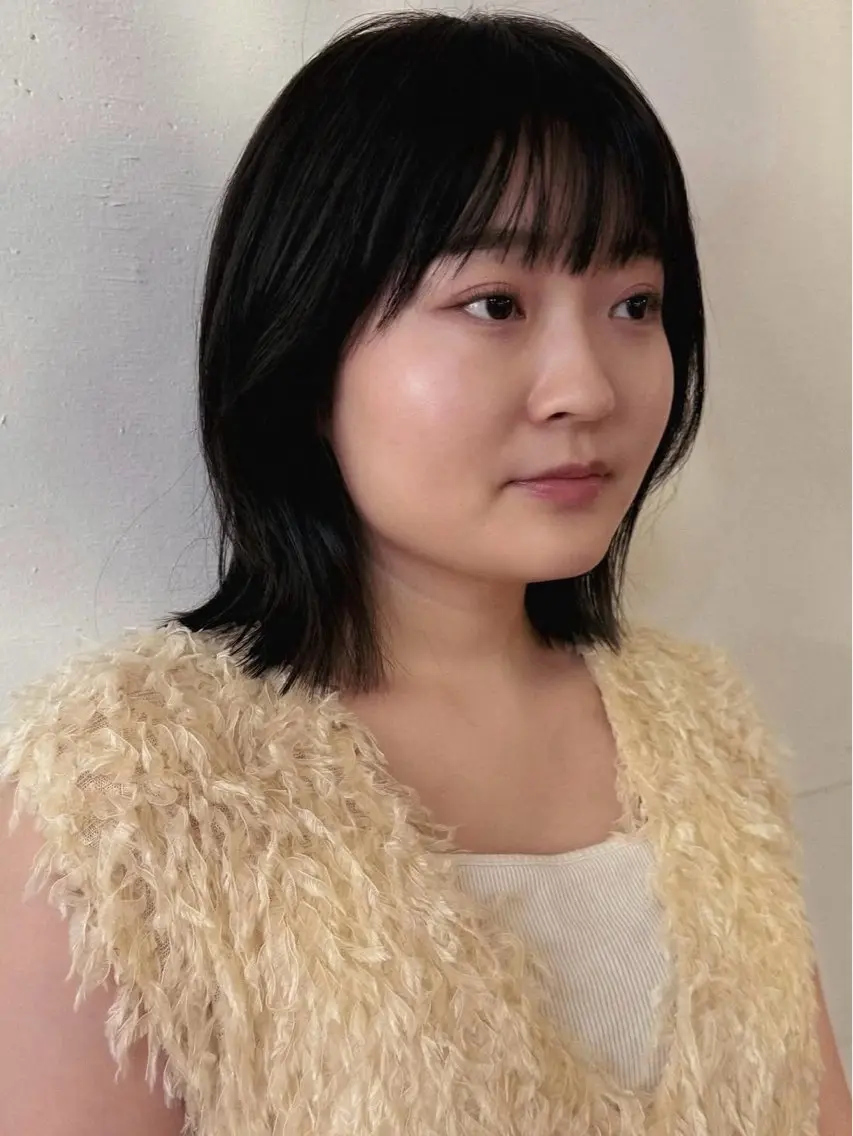 ショート くびれヘア riko*.+ﾟ 韓国風パーマのヘアスタイル