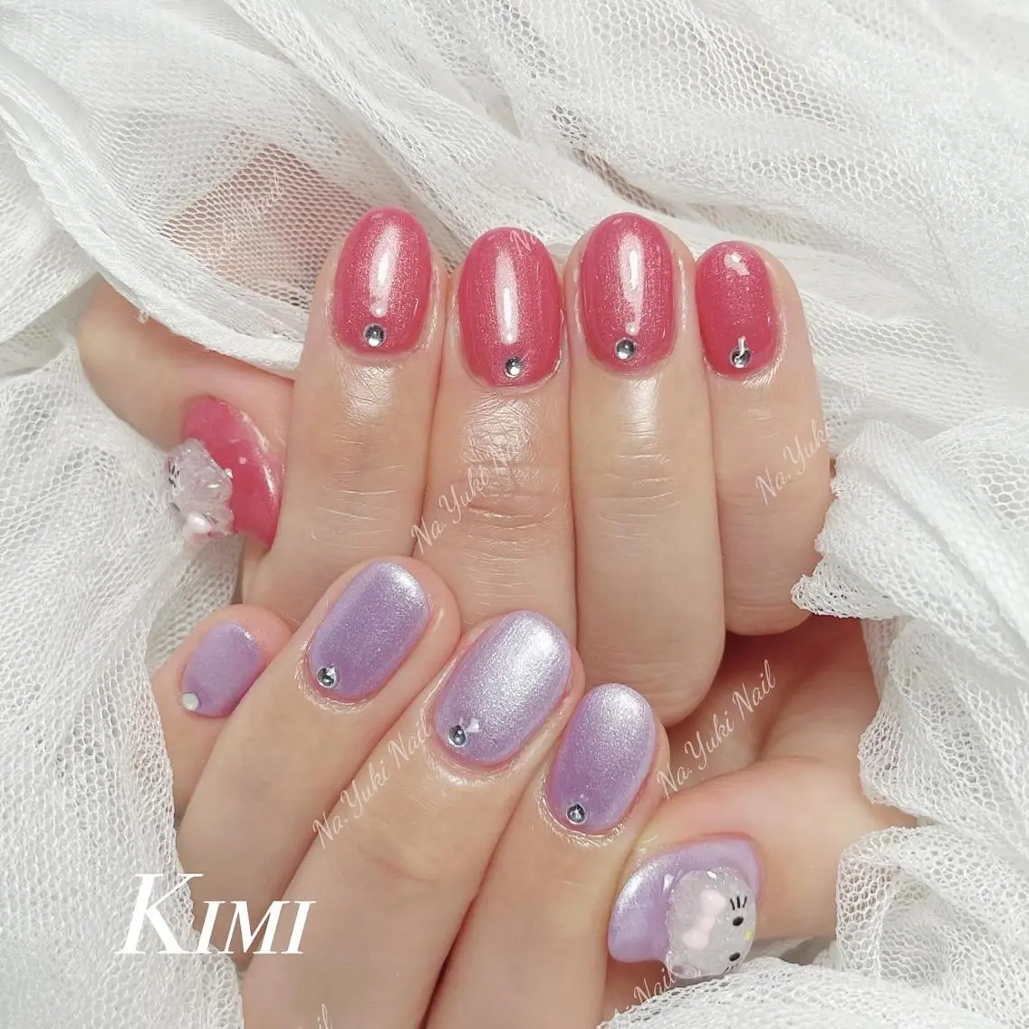 ネイル ストーンネイル YUKI 💗 渋谷店のネイルデザイン
