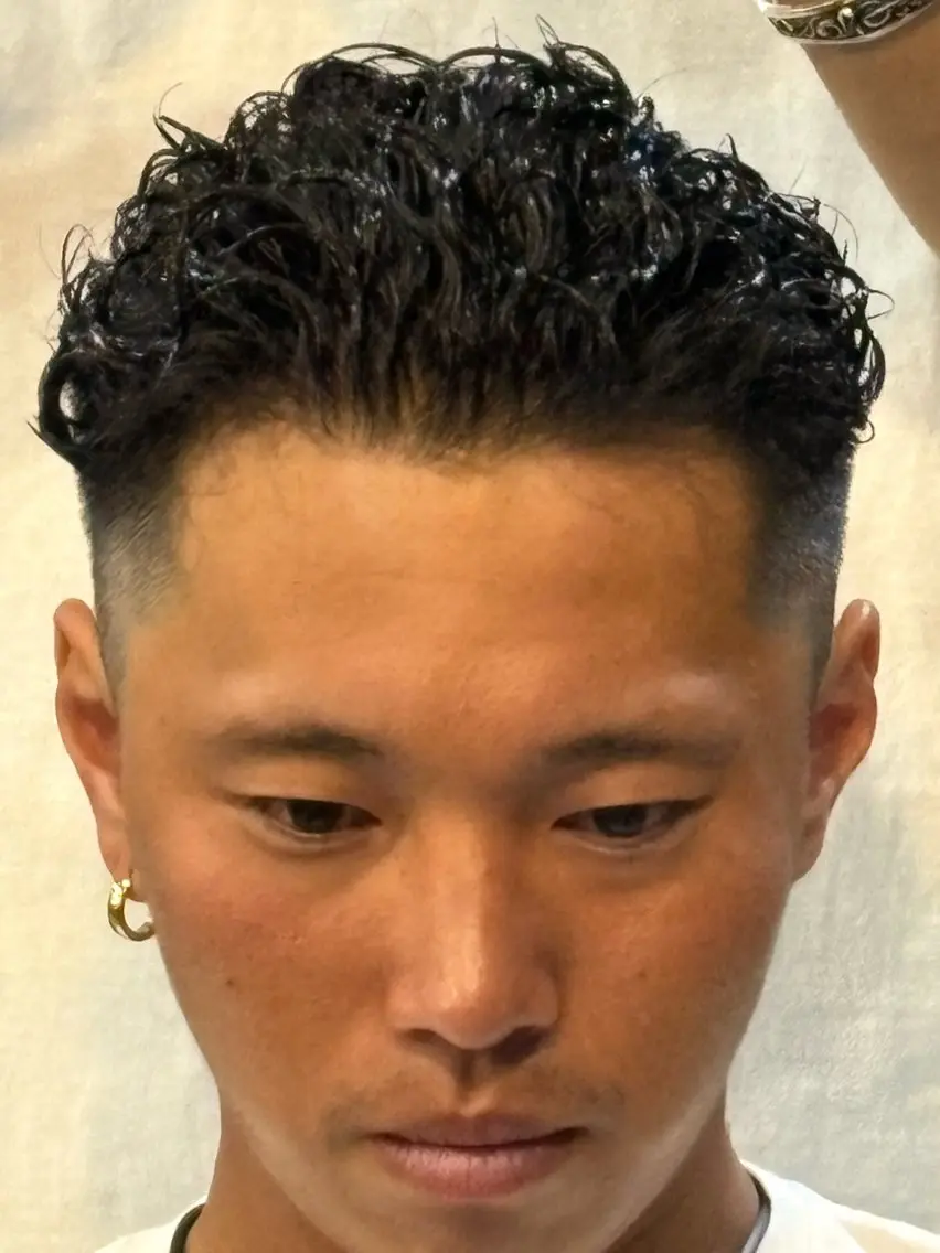 ショート パーマ りょうま⚡️新小岩 ニュアンスパーマのヘアスタイル