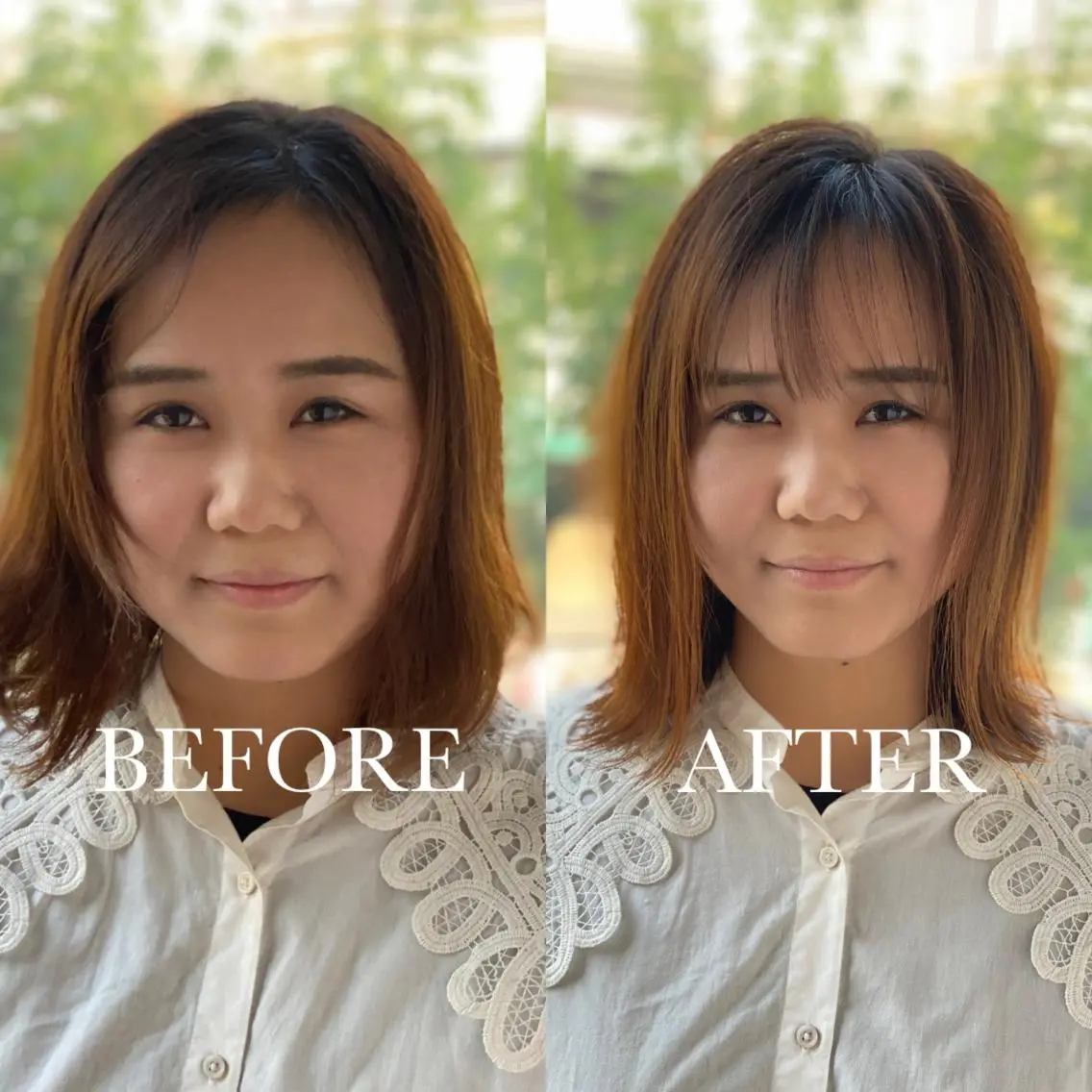 ミディアム 小顔カット KARITA officialのヘアスタイル