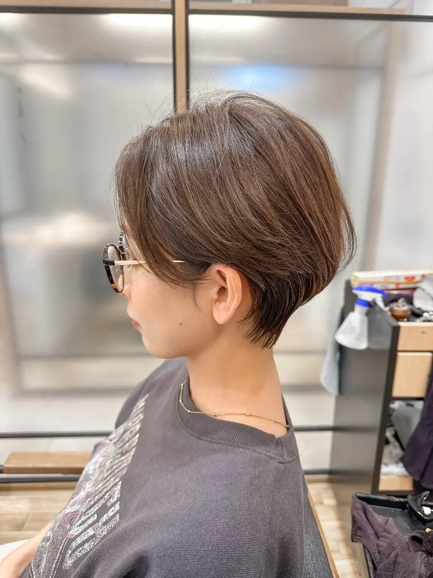 ショート ハンサムショート ショートヘア シノハラ ガクト ショート/白髪ぼかしのヘアスタイル