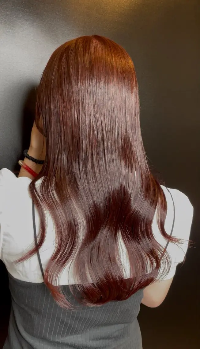 ロング カラー トリートメント ヘアカラー 黒崎 湊のヘアスタイル