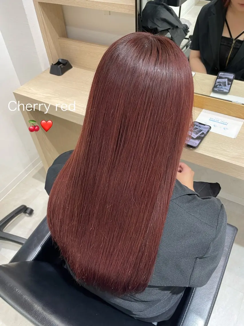 ロング カラー トリートメント カット トリートメント 🍒透明感カラー NO.1/ララ🍒のヘアスタイル