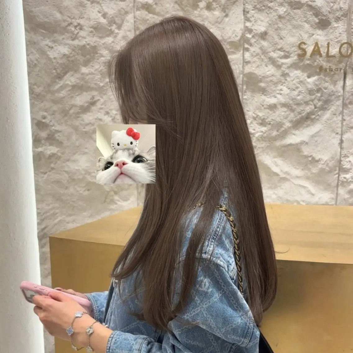 ロング カット ヘアカラー トリートメント ⚜️似合わせHair 韓国♡Conomiのヘアスタイル