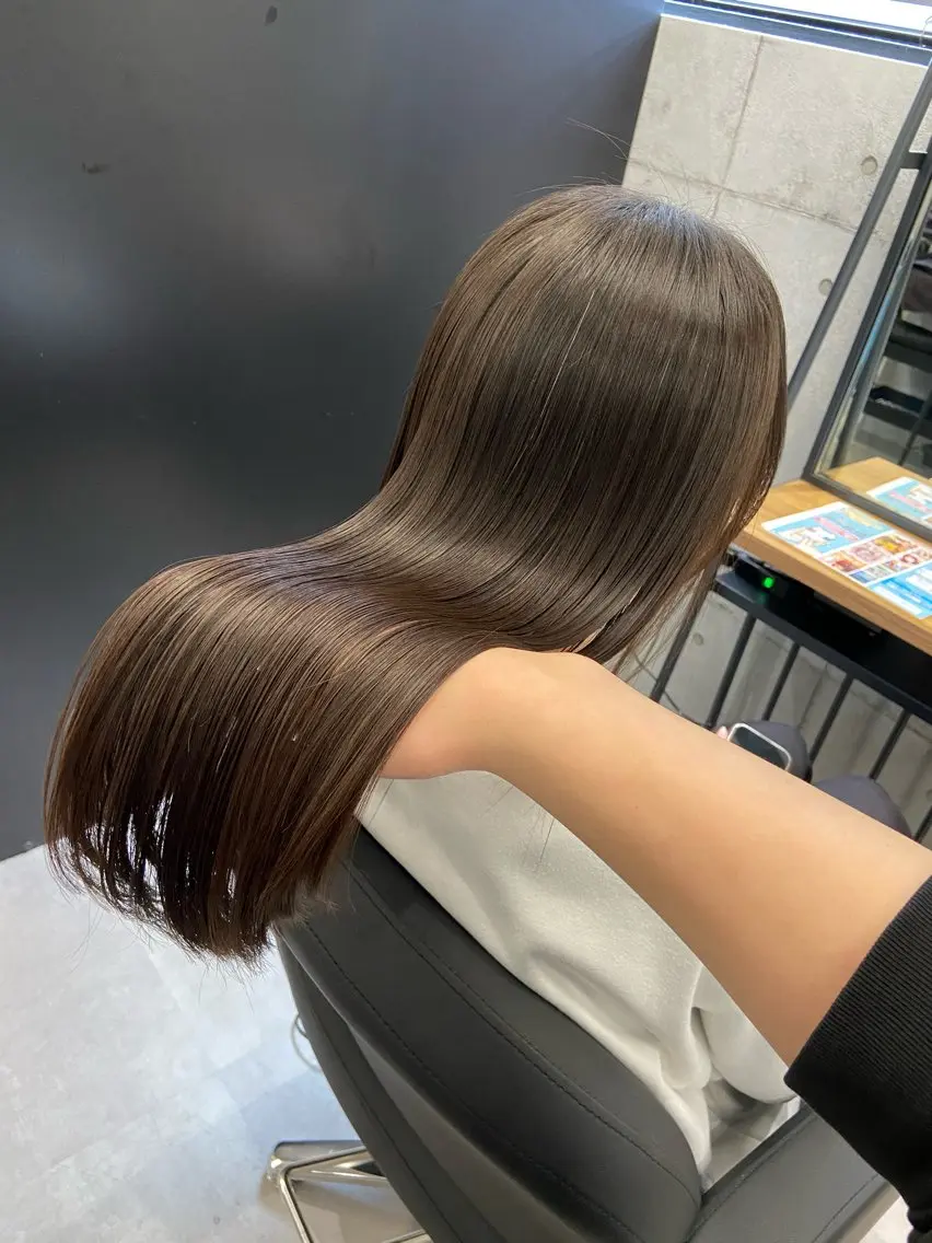 ロング 髪質改善 縮毛矯正 カット ヘアカラー 縮毛矯正 トリートメント レイヤー💧艶髪 💧Syotaのヘアスタイル