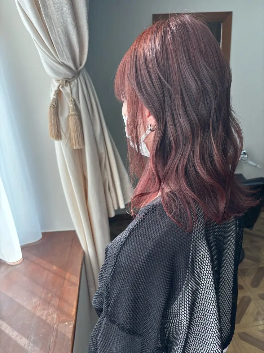ロング カラー 兼子莉彩 ／暗髪🤎／暖色🍒のヘアスタイル