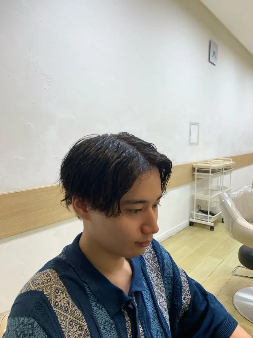 パーマ メンズ 平川 忠明のヘアスタイル