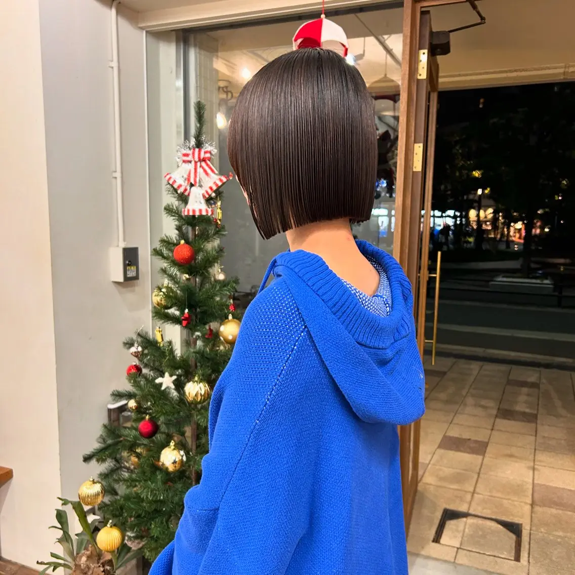 ミディアム ボブ 透明感カラー/ボブ/ meruのヘアスタイル