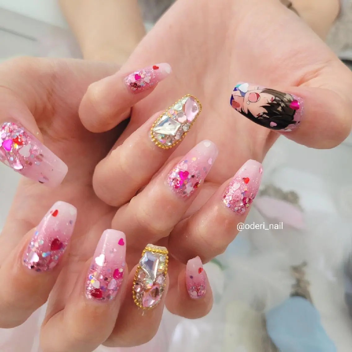 ネイル アートネイル ジェルネイル おで@ oderi_nailのネイルデザイン