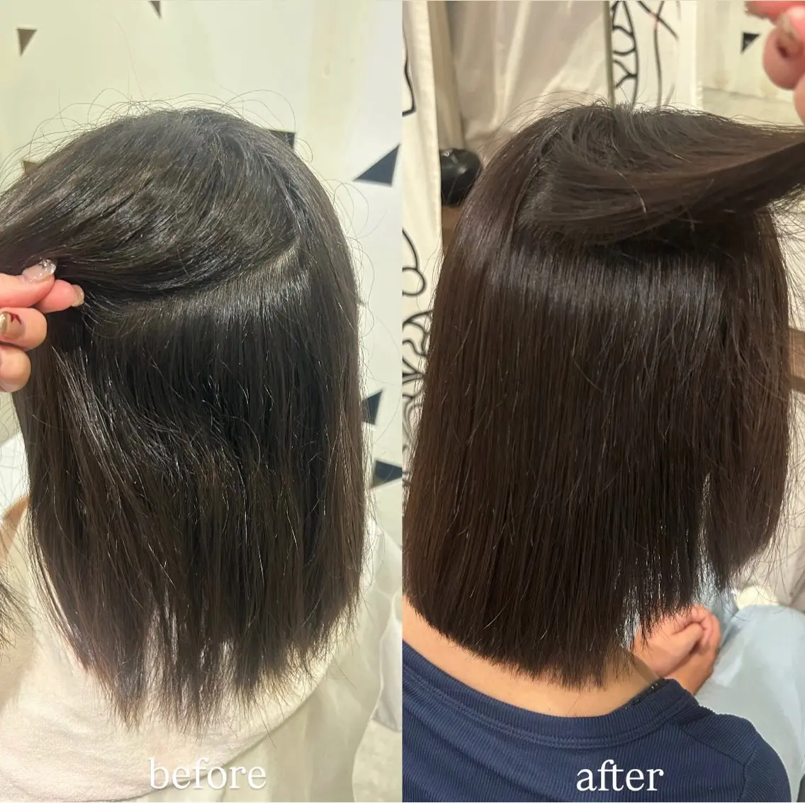 【カット無し憧れのツヤ髪へ💫】縮毛矯正+トリートメント✨✨の写真
