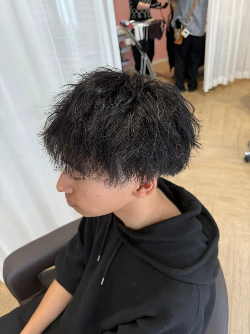 ショート パーマ カット パーマ 【似合わせ】 藤原 拓徒のヘアスタイル