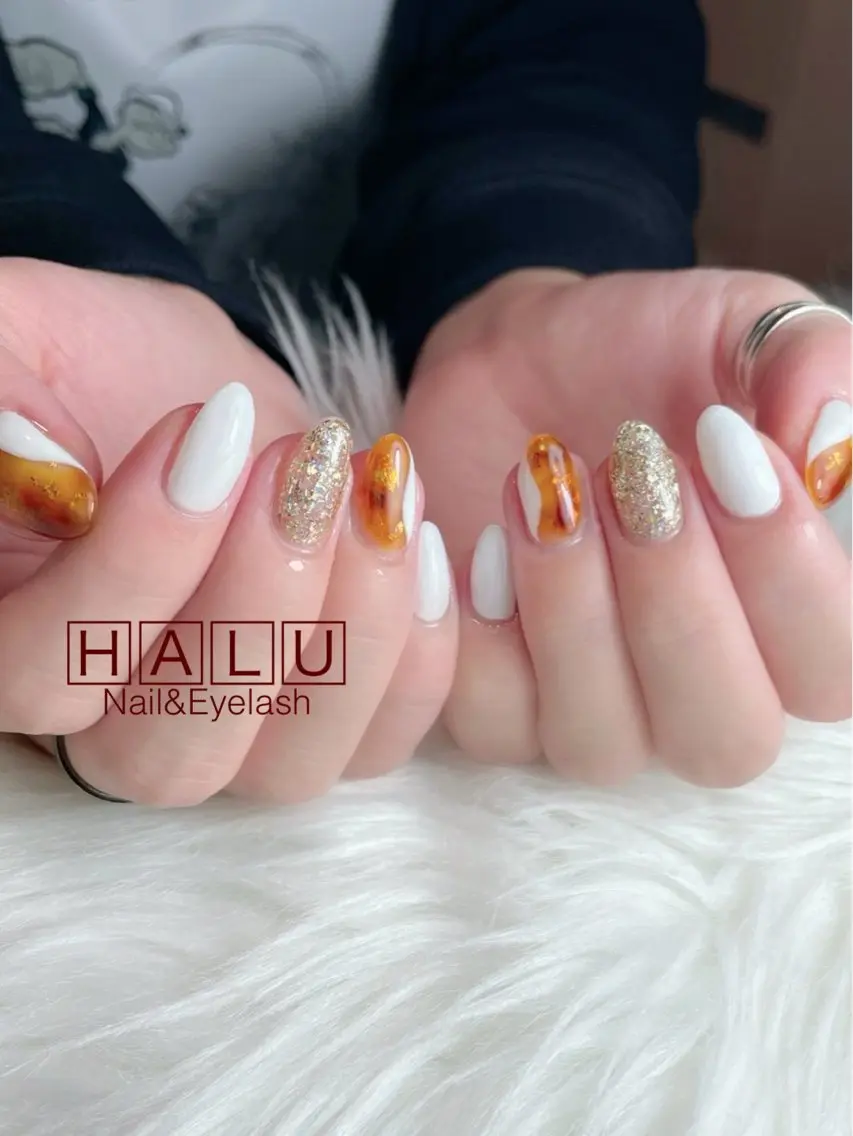 ネイル べっ甲ネイル HALU ハルのネイルデザイン