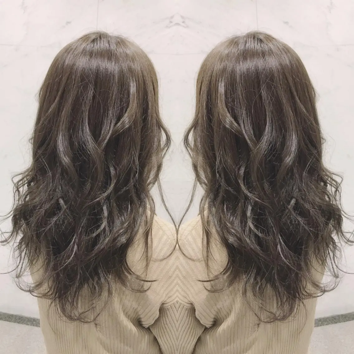 ロング カラー ヘアカラー 重政 和樹のヘアスタイル