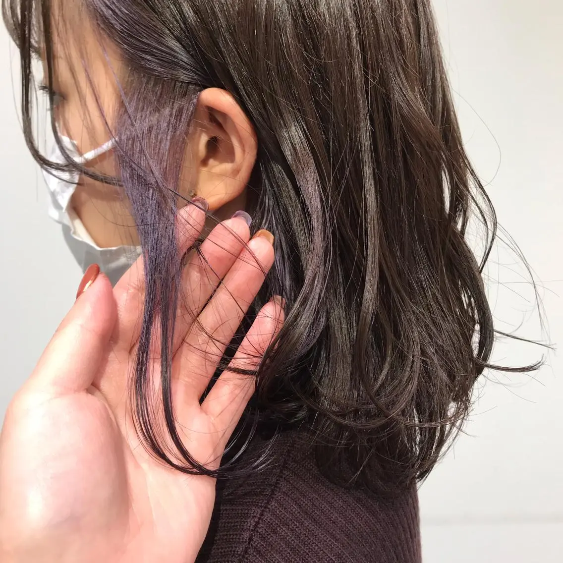 ミディアム カラー ベージュカラー 透明感カラー グレージュ ラベンダーカラー ラベンダーグレージュ ヘアカラー トリートメント 【暖色カラー特化】 中山由梨のヘアスタイル
