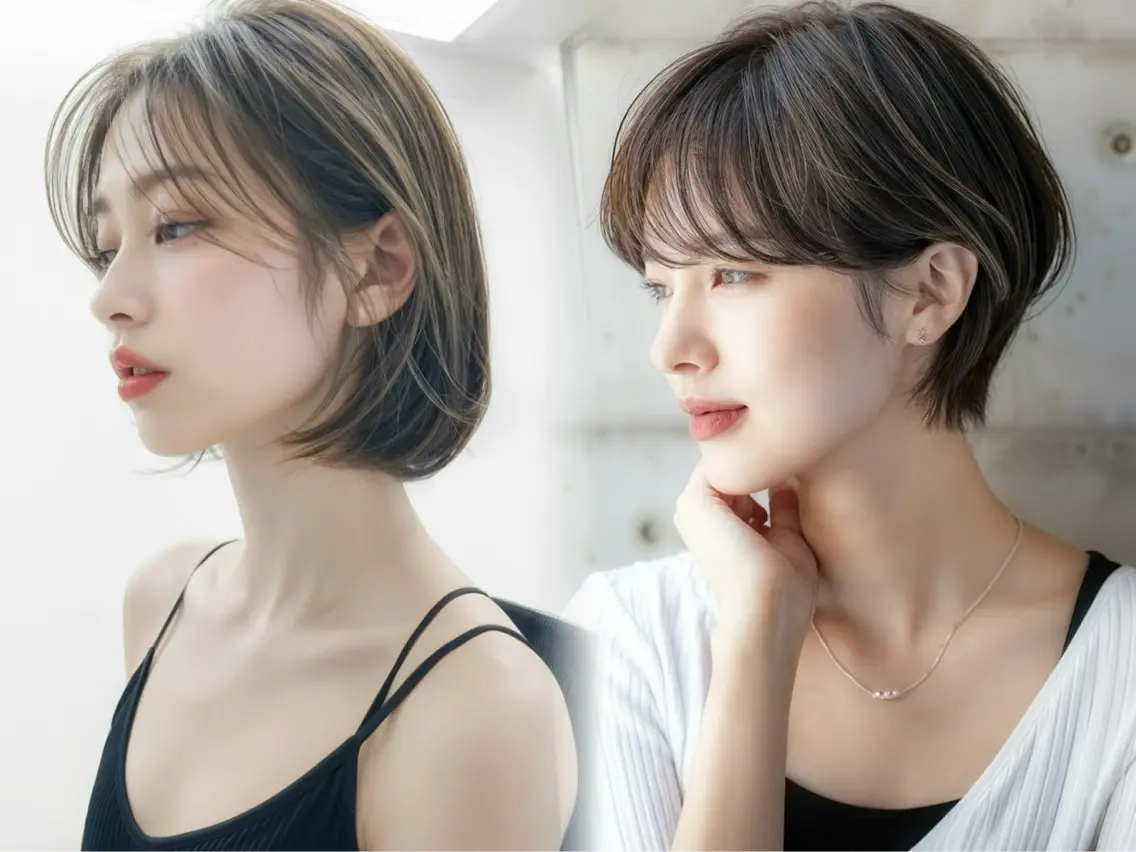 ショート ✨透明感艶カラー ✨💍Yuri💍のヘアスタイル