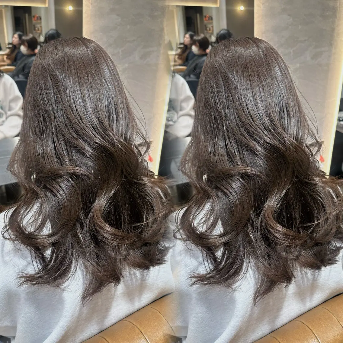 セミロング 髪質改善 カット ヘアカラー トリートメント ヘアセット 銀座副店長/レイヤー /髪質改善/田島のヘアスタイル