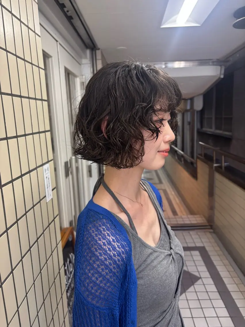 ミディアム カット パーマ kaito パーマ募集！🙌のヘアスタイル