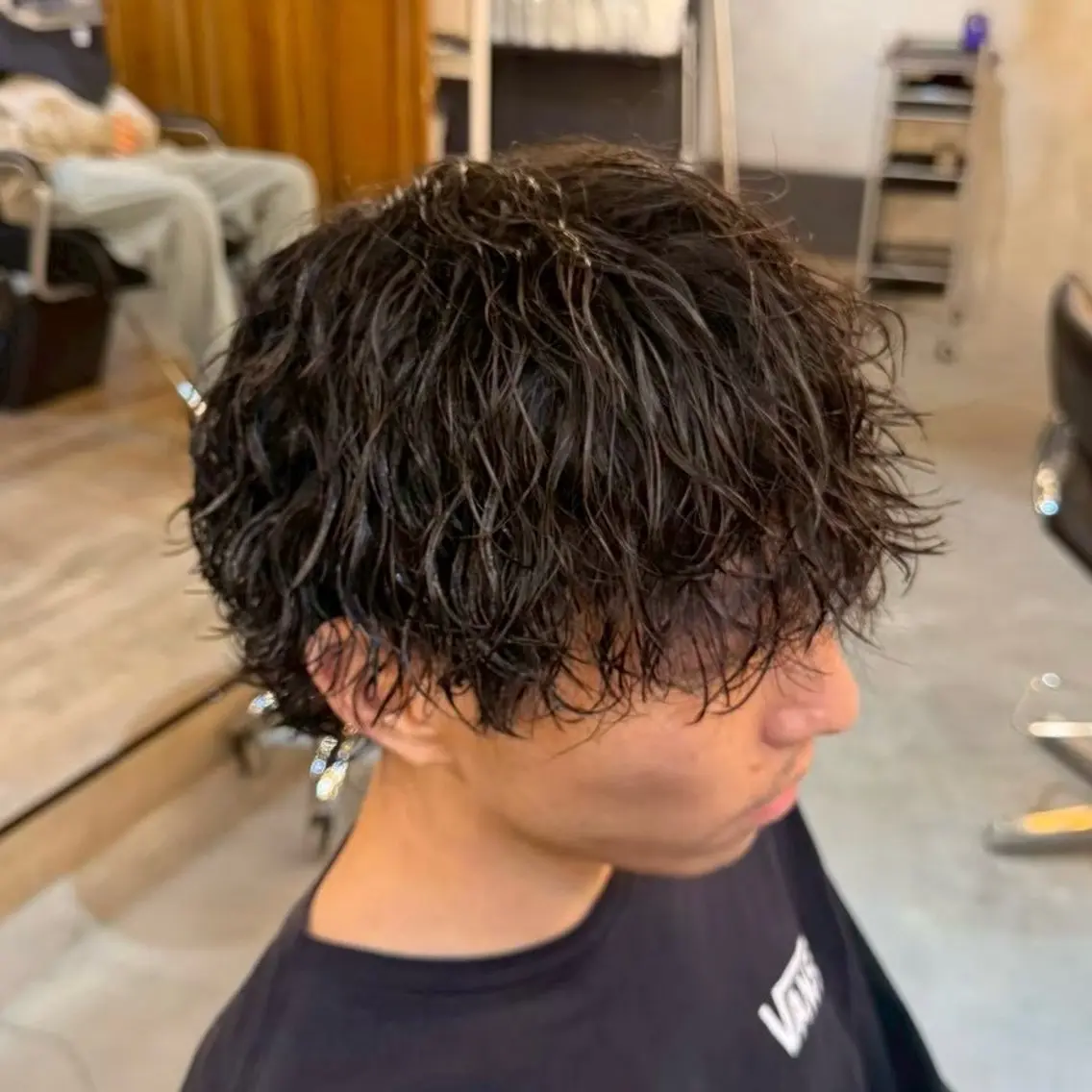 ショート パーマ メンズ シャドウ ツイスパ ニュアンスおがたのヘアスタイル