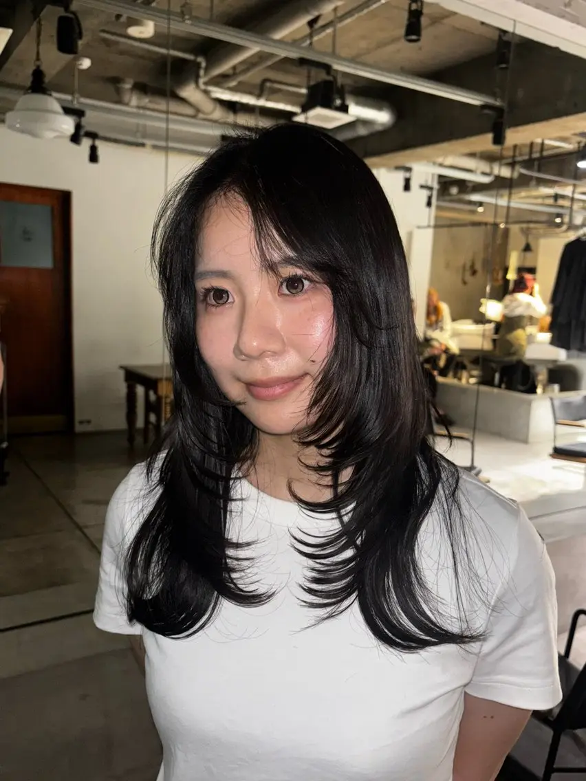 ミディアム 🎀抜け感ナチュラル 🎵asuna🪽のヘアスタイル