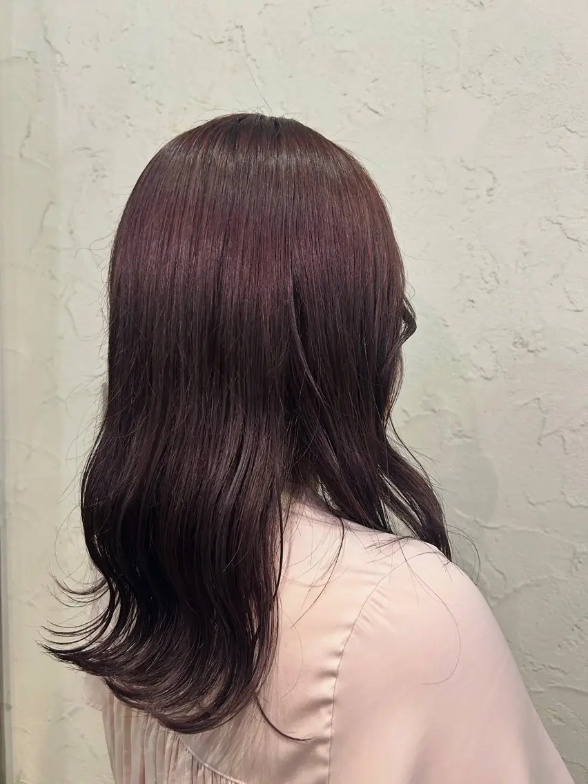 セミロング カラー ヘアカラー 植吉 琉月のヘアスタイル