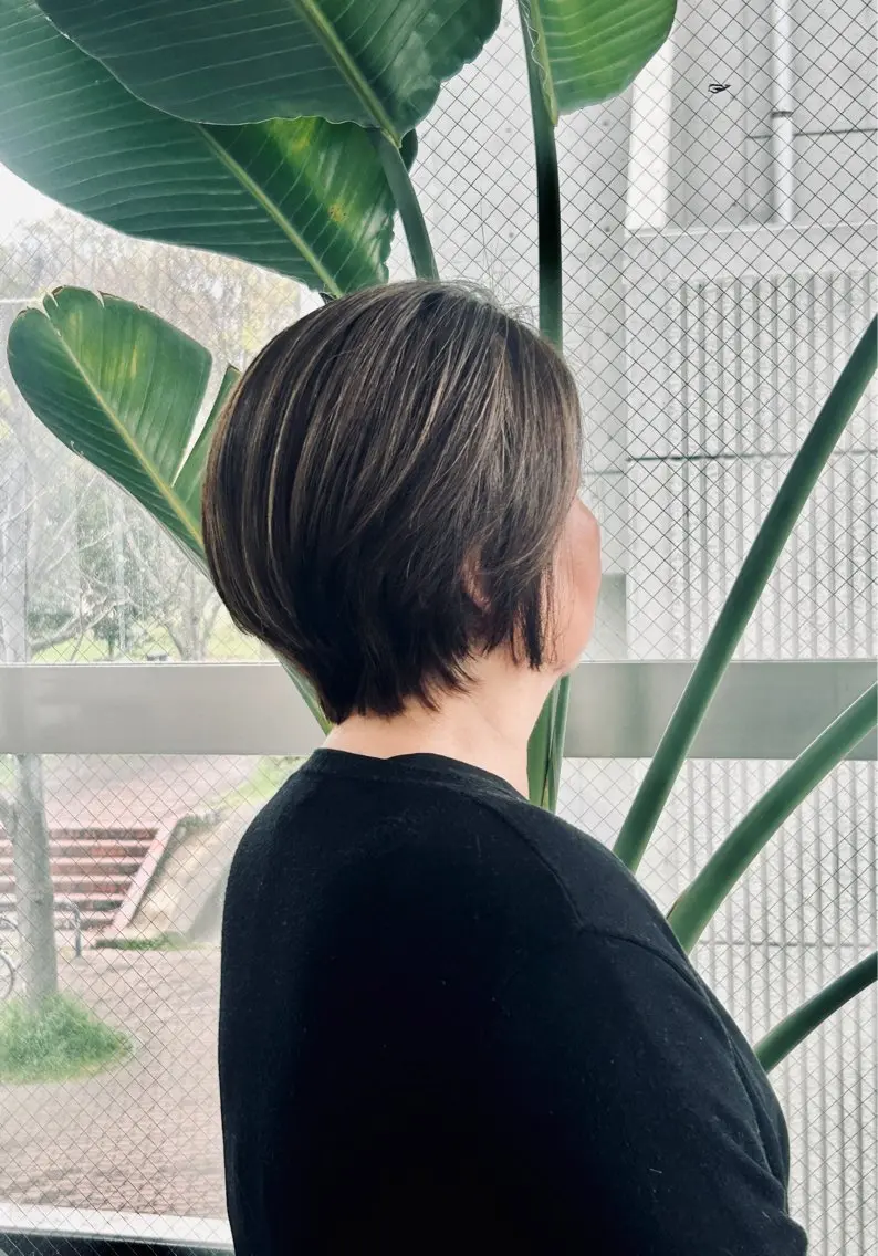 ショート ハイライト ショートヘア 桝田 友美のヘアスタイル