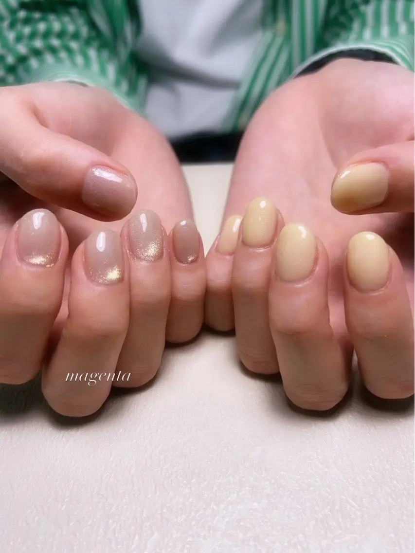 ネイル マグネットネイル ハンドネイル nailsalon magentaのネイルデザイン