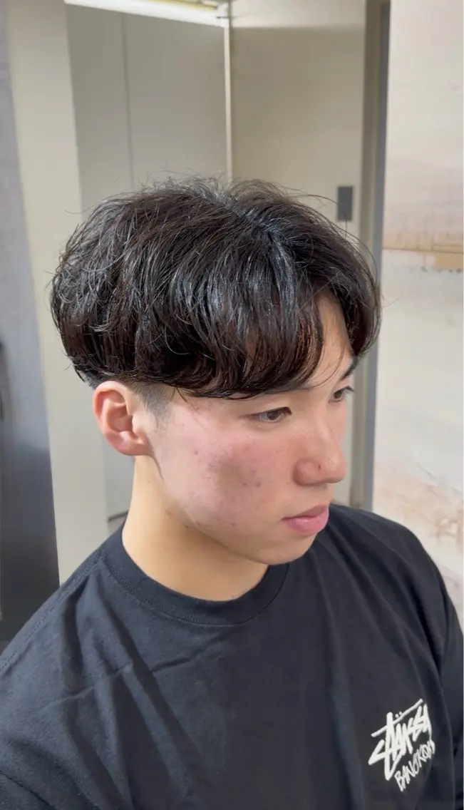 パーマ メンズ カット パーマ メンズ特化ツイスパ 朝ラクセット 颯のヘアスタイル