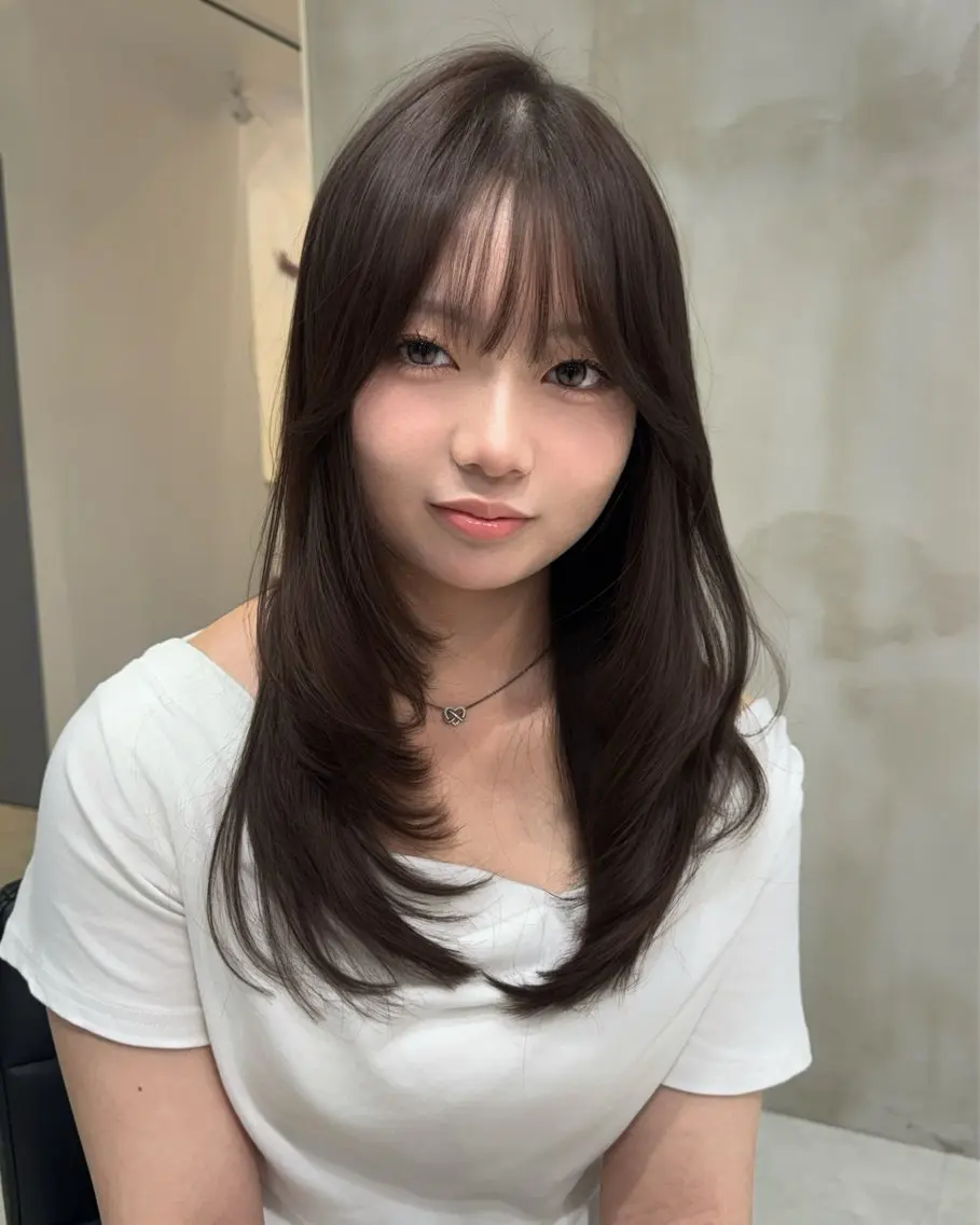 セミロング カラー 透明感艶カラー♡ トレンドヘア♡アユミのヘアスタイル