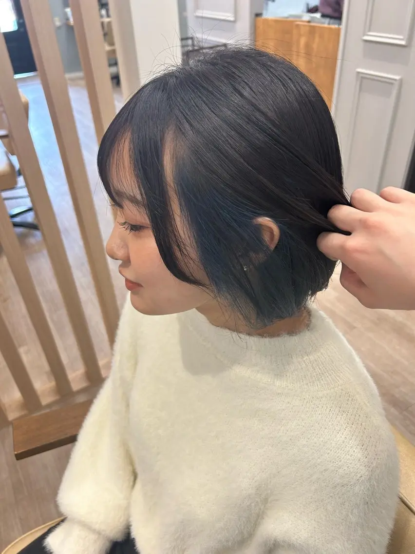 ショート ヘアカラー 透明感カラー レイヤー/むつきのヘアスタイル
