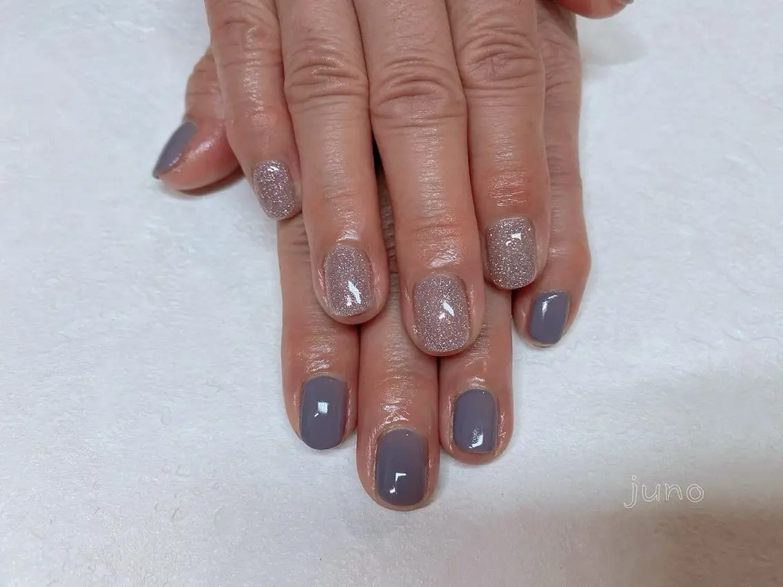 ネイル フラッシュネイル ワンカラーネイル nail salon JUNO(ジュノ)のネイルデザイン