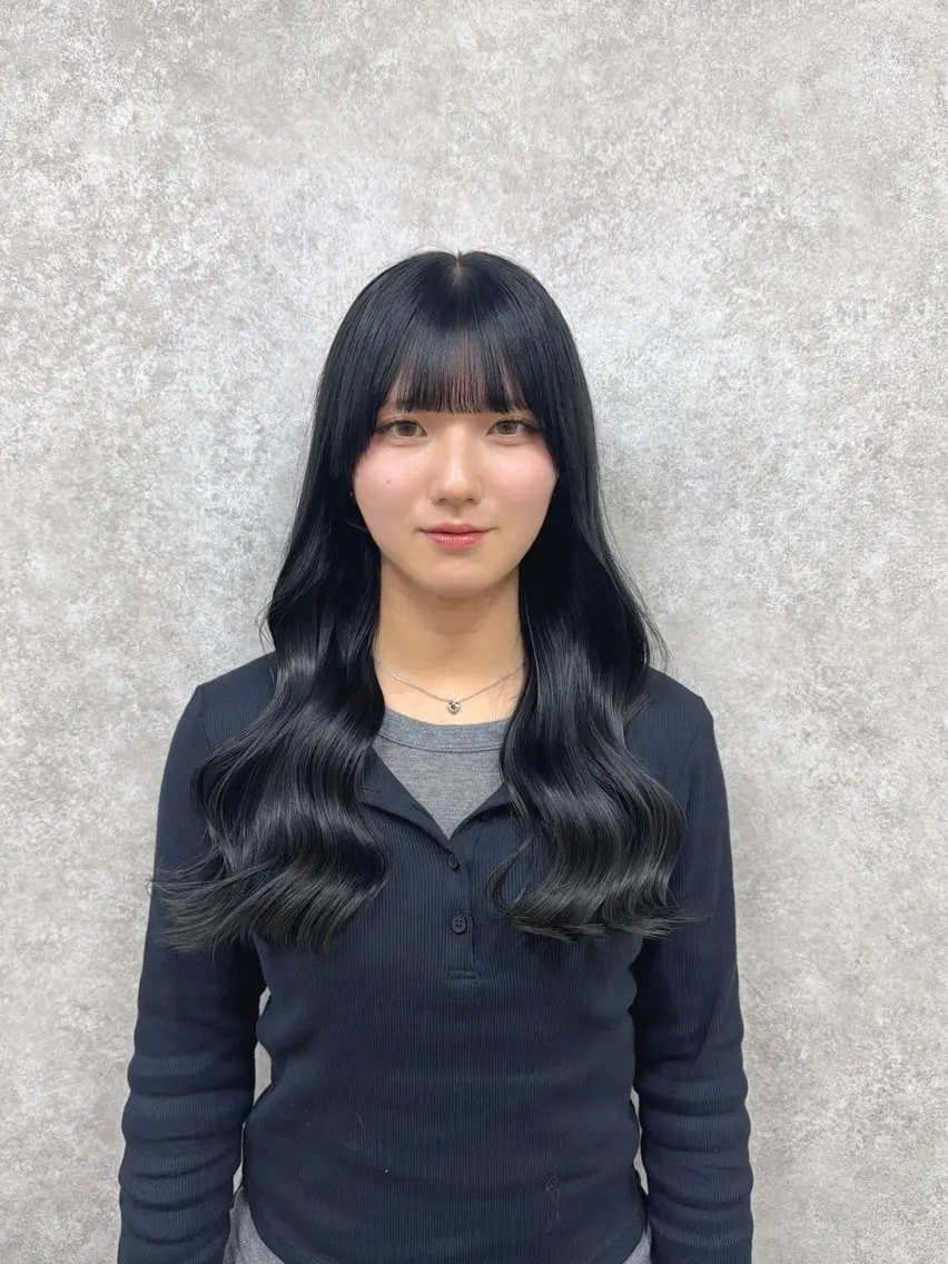 ロング カラー カット ヘアカラー トリートメント 村田梨乃/ minim hairのヘアスタイル
