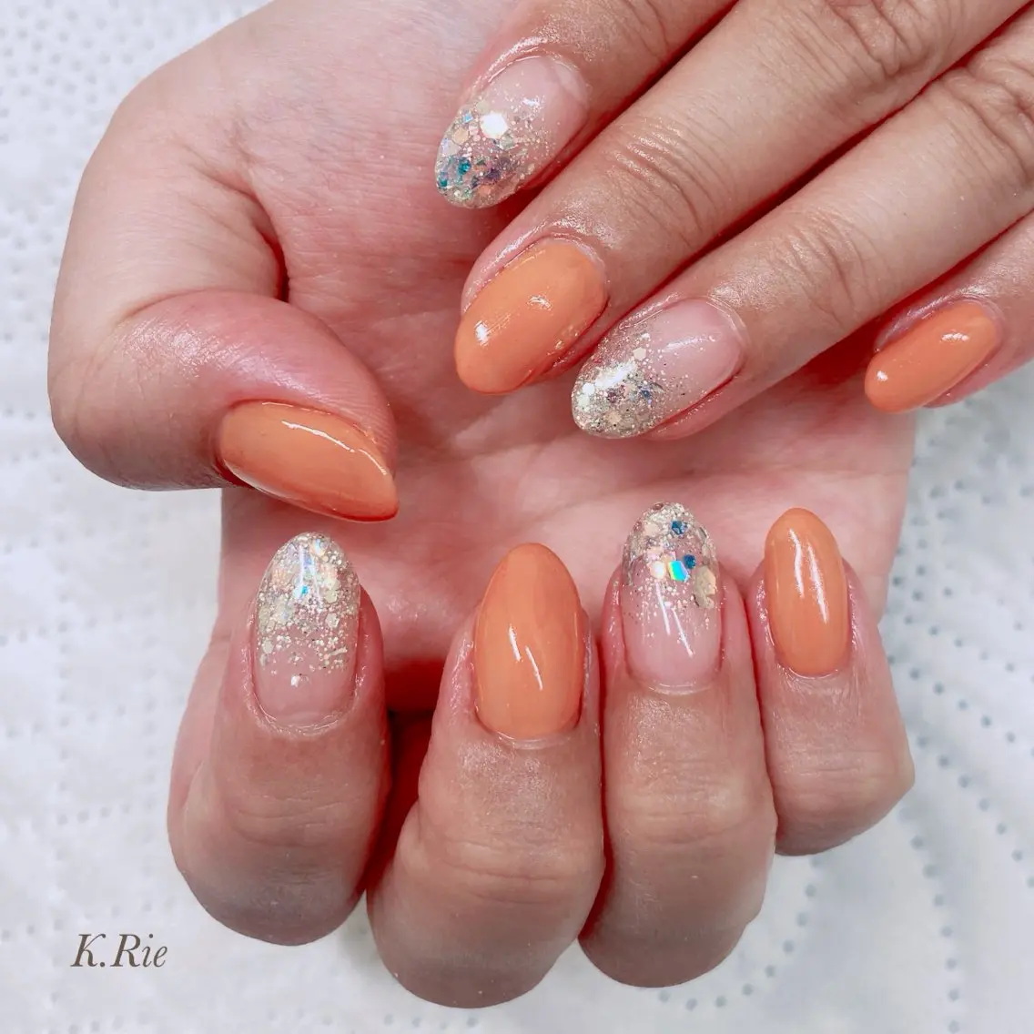 ネイル K. Rie minionのネイルデザイン