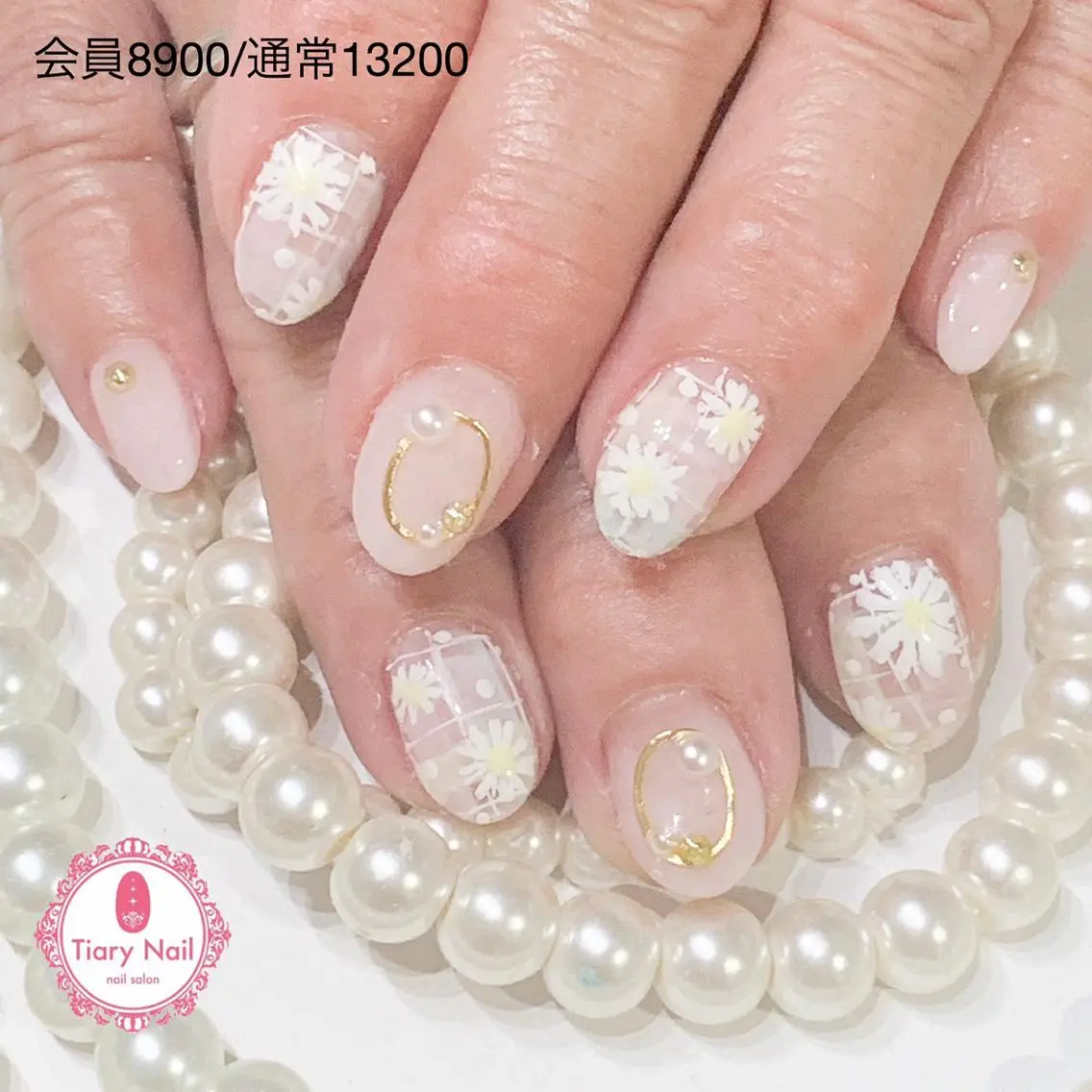 ネイル 桜ネイル 長さ出し オフィスネイル スカルプネイル シンプルネイル 💗🪽Tiary Nail🪽💗のネイルデザイン