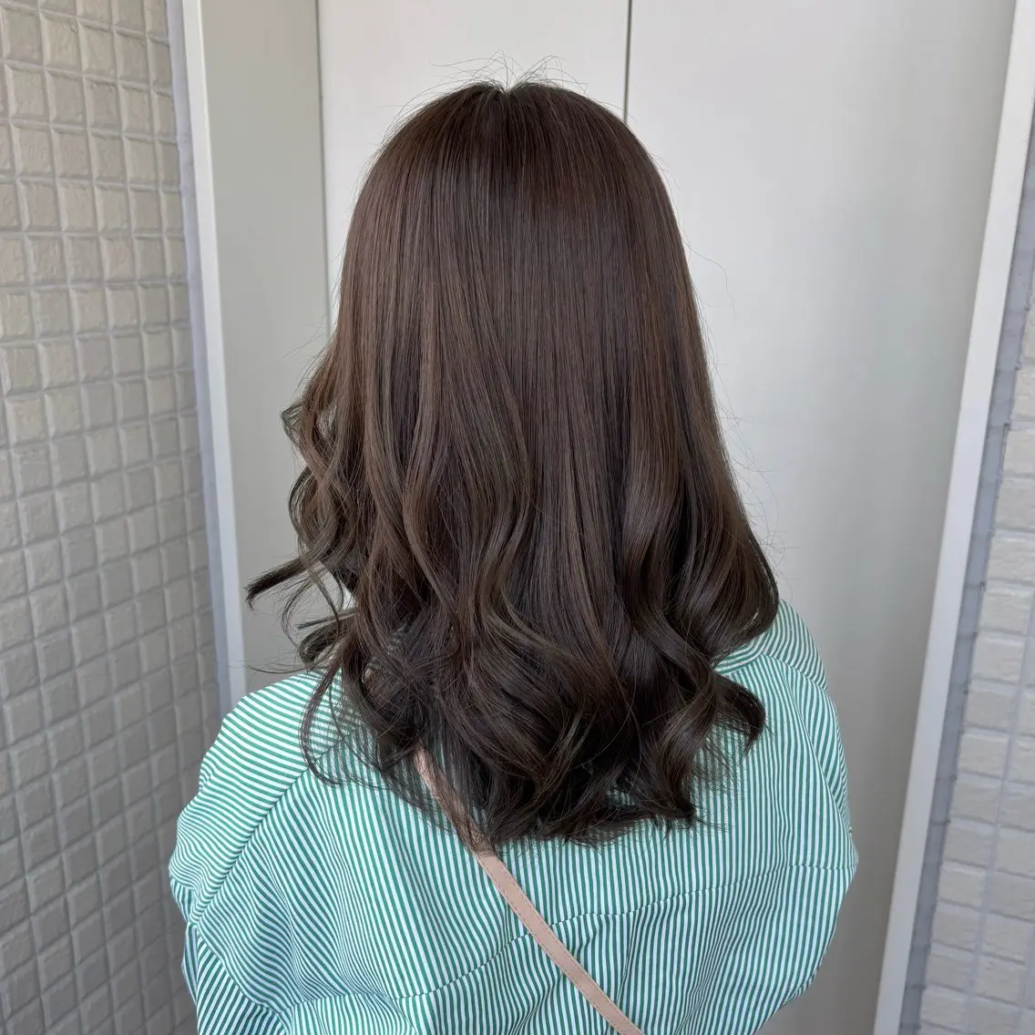 カラー 銀座：似合わせカラー オリーブ🫒アレンジのヘアスタイル