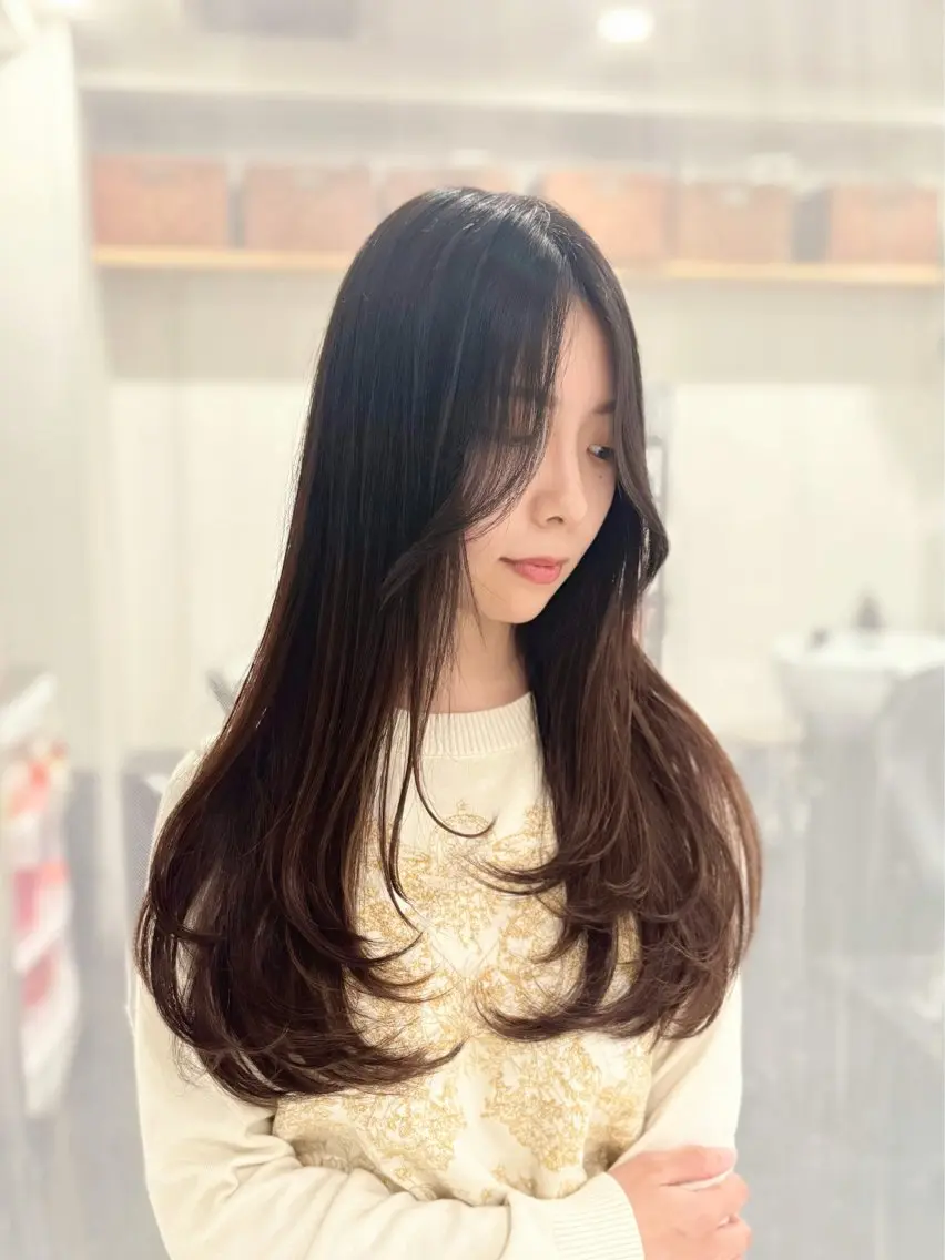 カット✂️+シャンプー+艶トリートメント【レイヤー/ハッシュカット/アイドルカット/ボブ】の写真